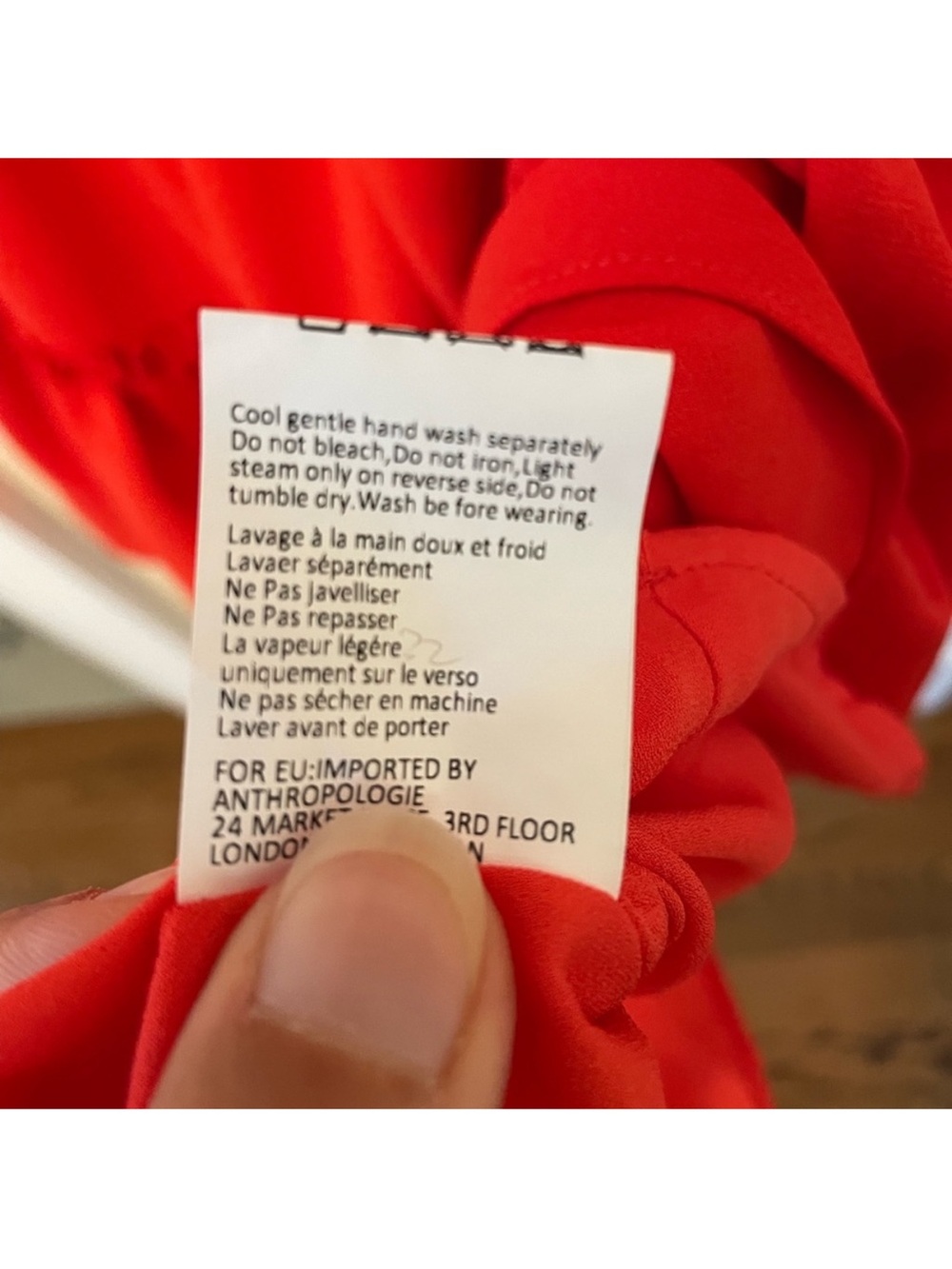 ELLIATT | Anthropologie Ruffled Turtleneck Swing Dress, red, size small - Picture 5 of 6